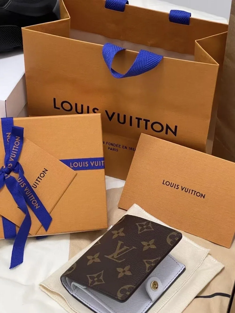 Louis Vuitton Light Blue Charms Pocket Wallet